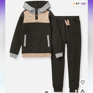 Burt's Bees Baby Hoodie and Pant Set Top & Bottom Outfit Organic Cotton 0-3mon